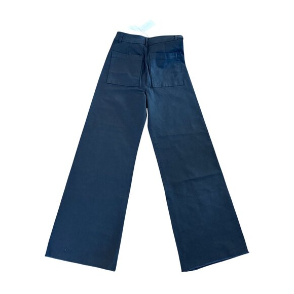 Z Supply Rilynn Twill Pant Womens Small Black Casual Trousers Tailored Fit Butto - Picture 2 of 7